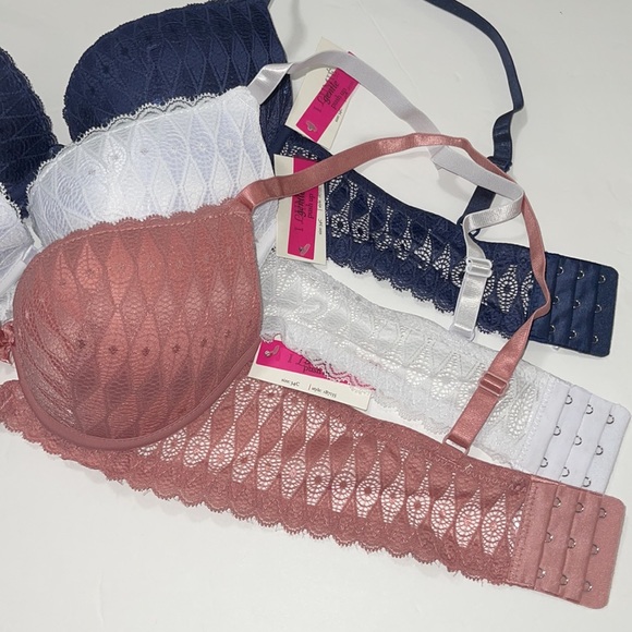 Bundle 3 pieces Lace Push Up Gentle Bra 3 Hooks.  Brand Ilys Lumie. NWT. - Picture 11 of 16